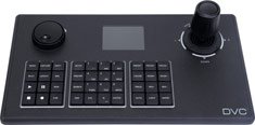 Tipkovnica za DVC IP PTZ kamere sa 3D joystickom i LCD zaslonom. Upravljanje do 256 DVC IP PTZ kamere. Napajanje 12V DC/napajač u kompletu.